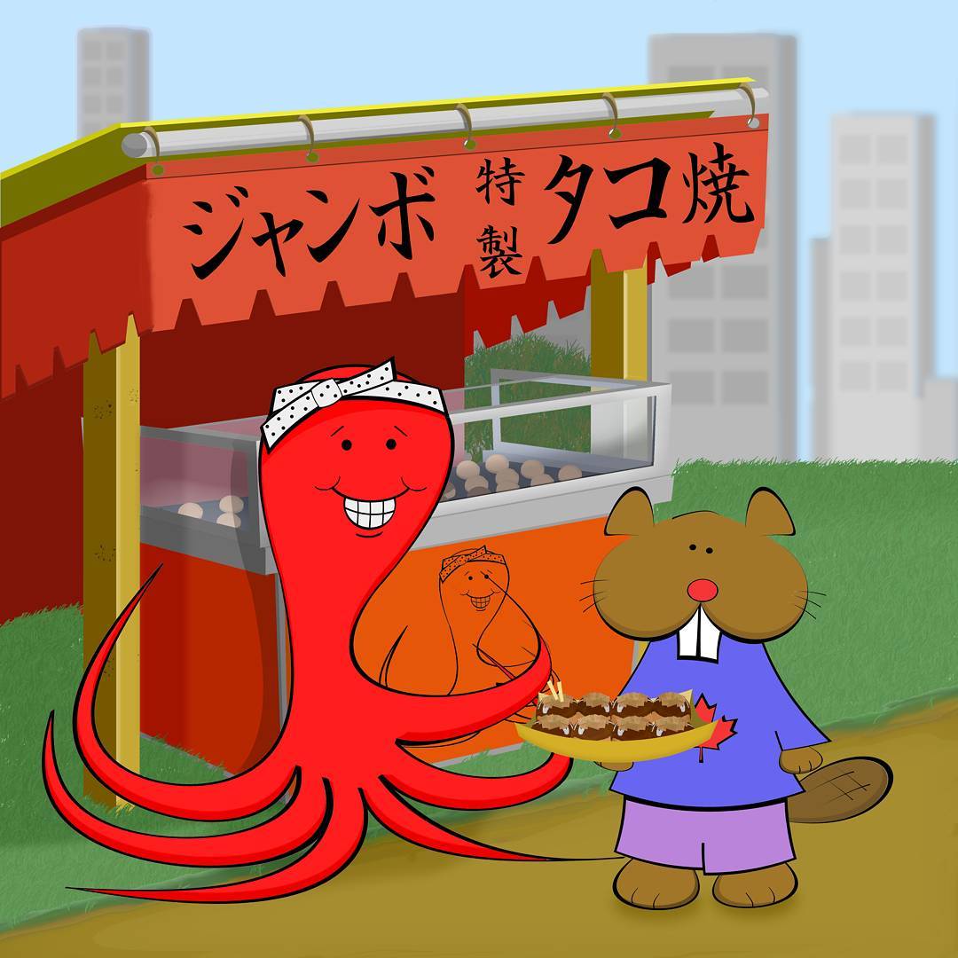 Jumbo takoyaki